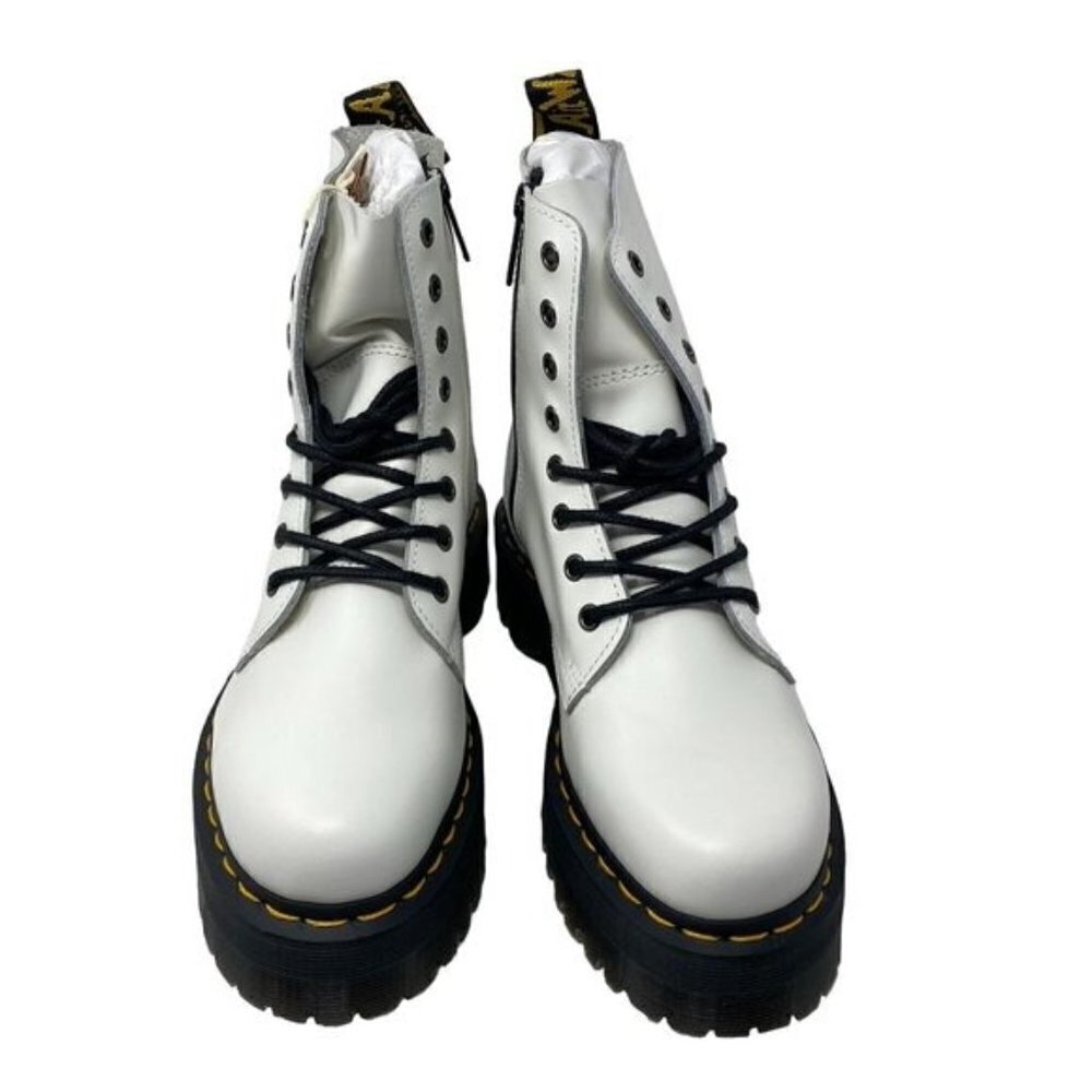 Dr. Martens JADON BOOT SMOOTH LEATHER PLATFORMS Unisex Men's 7 - Picture 2 of 13